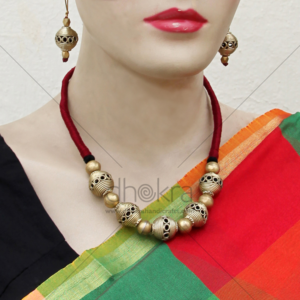 Dhokra Neer Avanti Set  | Dhokra tribal Jewelry | Dhokra